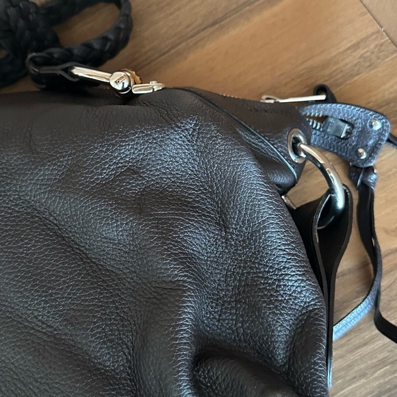 ❌SOLD ❌Gucci Brown  Leather Tote with Braided Handles - Picture 7 of 16